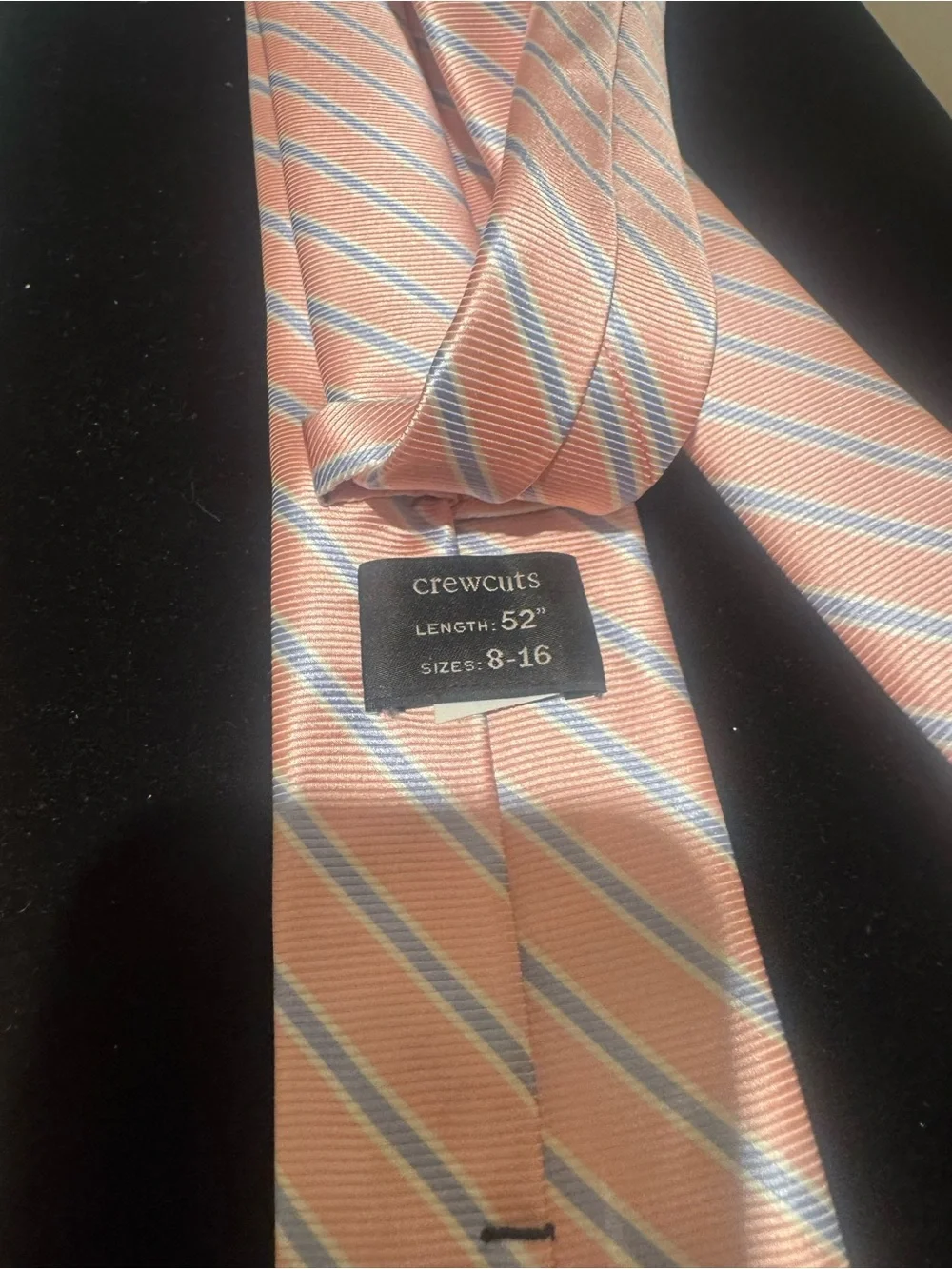 J. Crew Pink 100% silk crew cuts boy’s tie